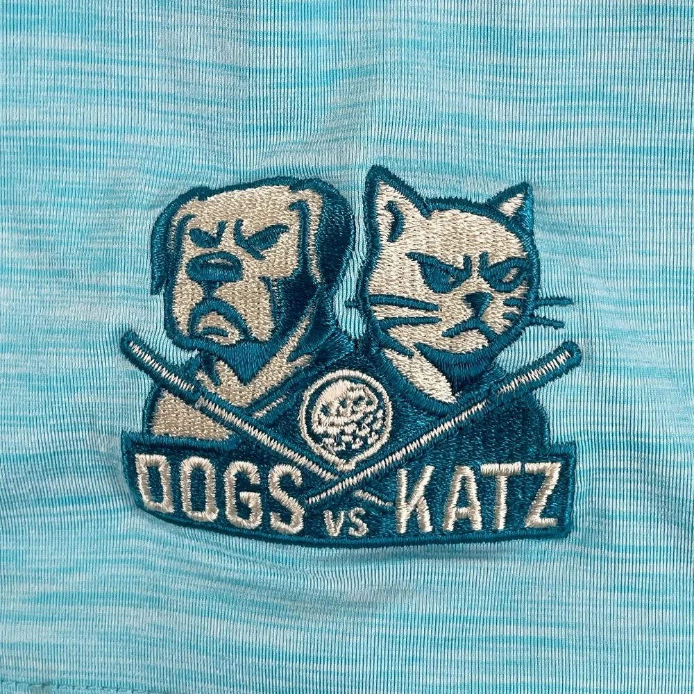 Johnnie-O x Dogs vs Katz Charity Featherweight Performance‎ Golf Polo Shirt Med